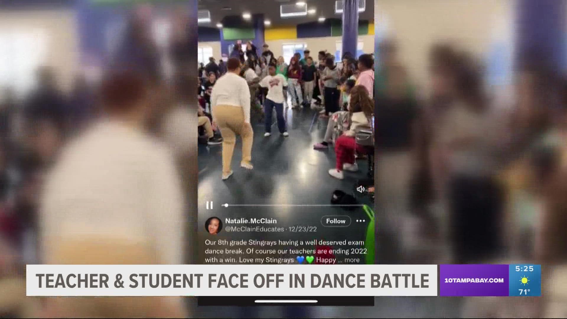 A dance-off between a student and teacher at Sumner High School was seen by millions of people, inspiring many around the world.