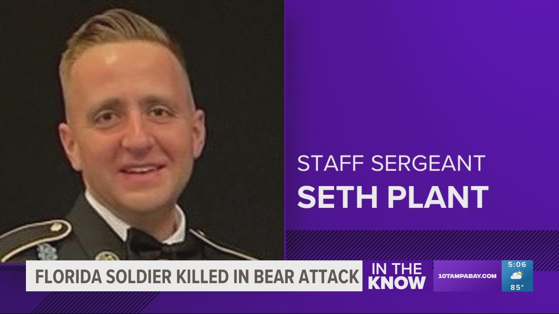 The U.S. Army has identified Staff Sgt. Seth Michael Plant of Saint Augustine, Florida, as the soldier who died earlier this week after a bear attack in Anchorage.
