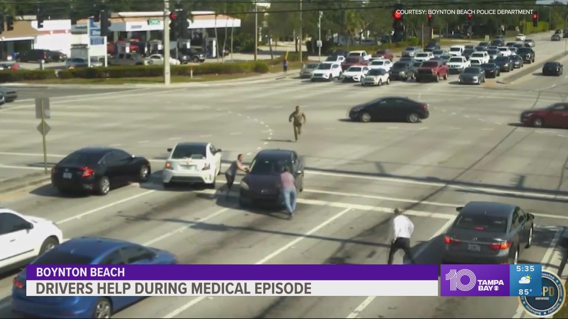 Boynton Beach good Samaritans helps driver with medical issue | 13wmaz.com