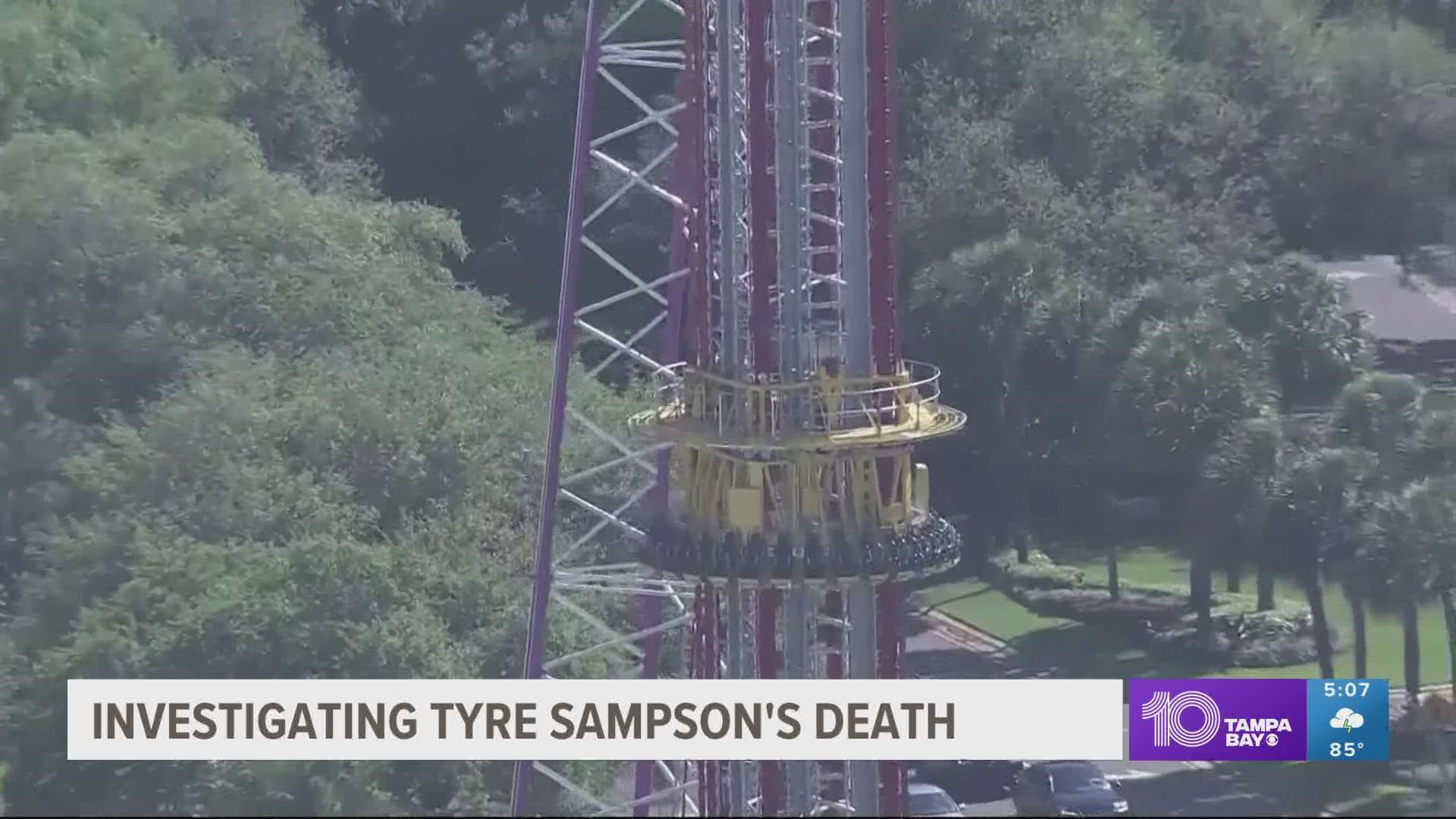 On March 24, 14-year-old Tyre Sampson fell to his death from an amusement park ride at Orlando's ICON Park.