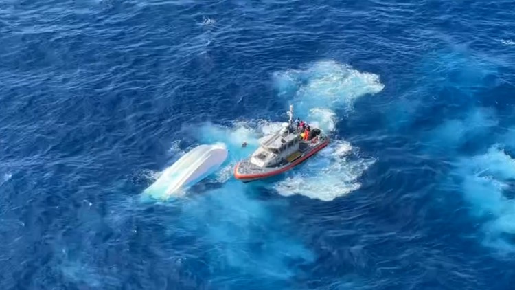 Coast Guard rescues 7 from capsized boats over Memorial Day weekend