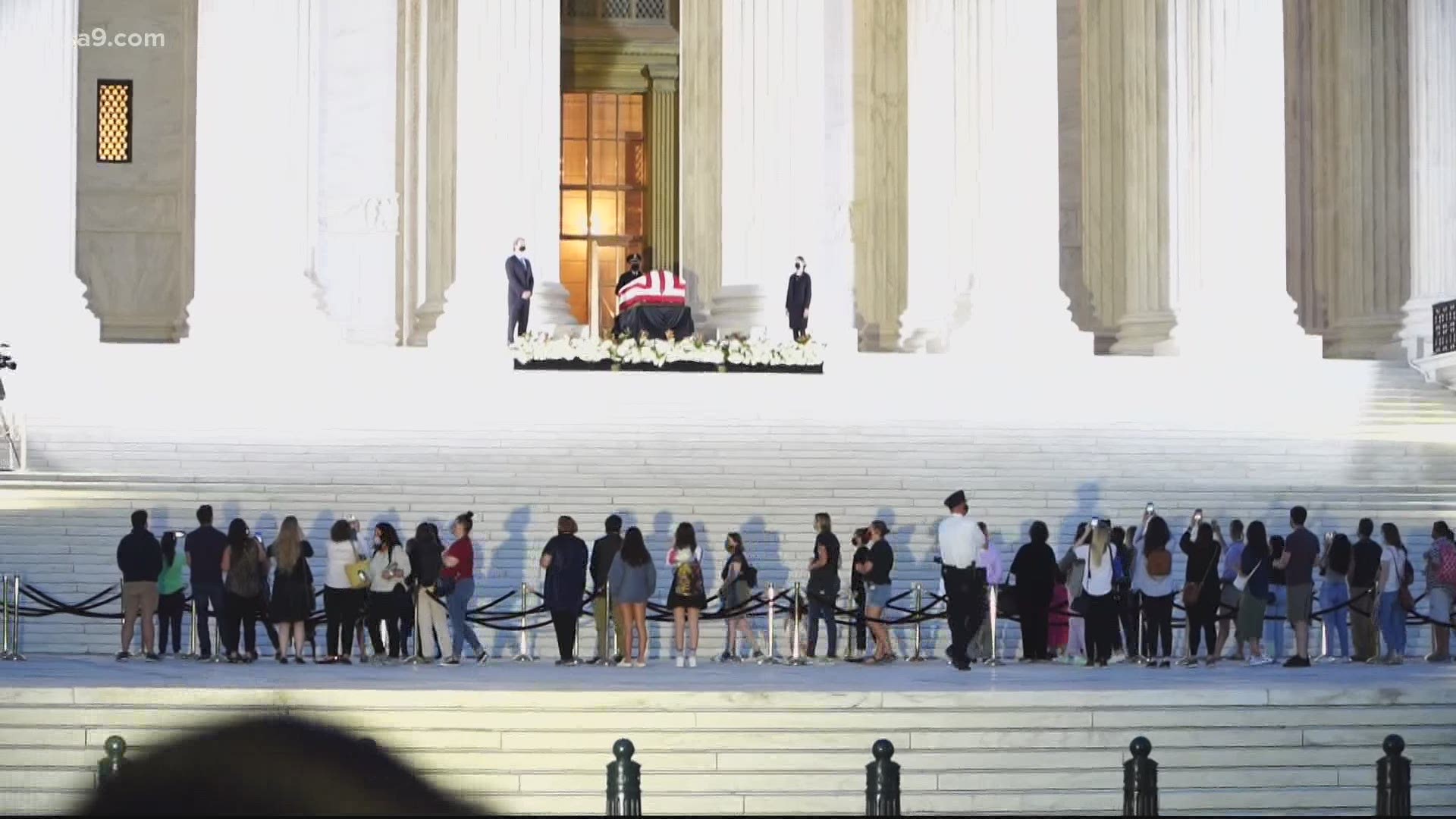 Many people gathered in DC to pay respects towards deceased Supreme Court Justice Ruth Bader Ginsburg.