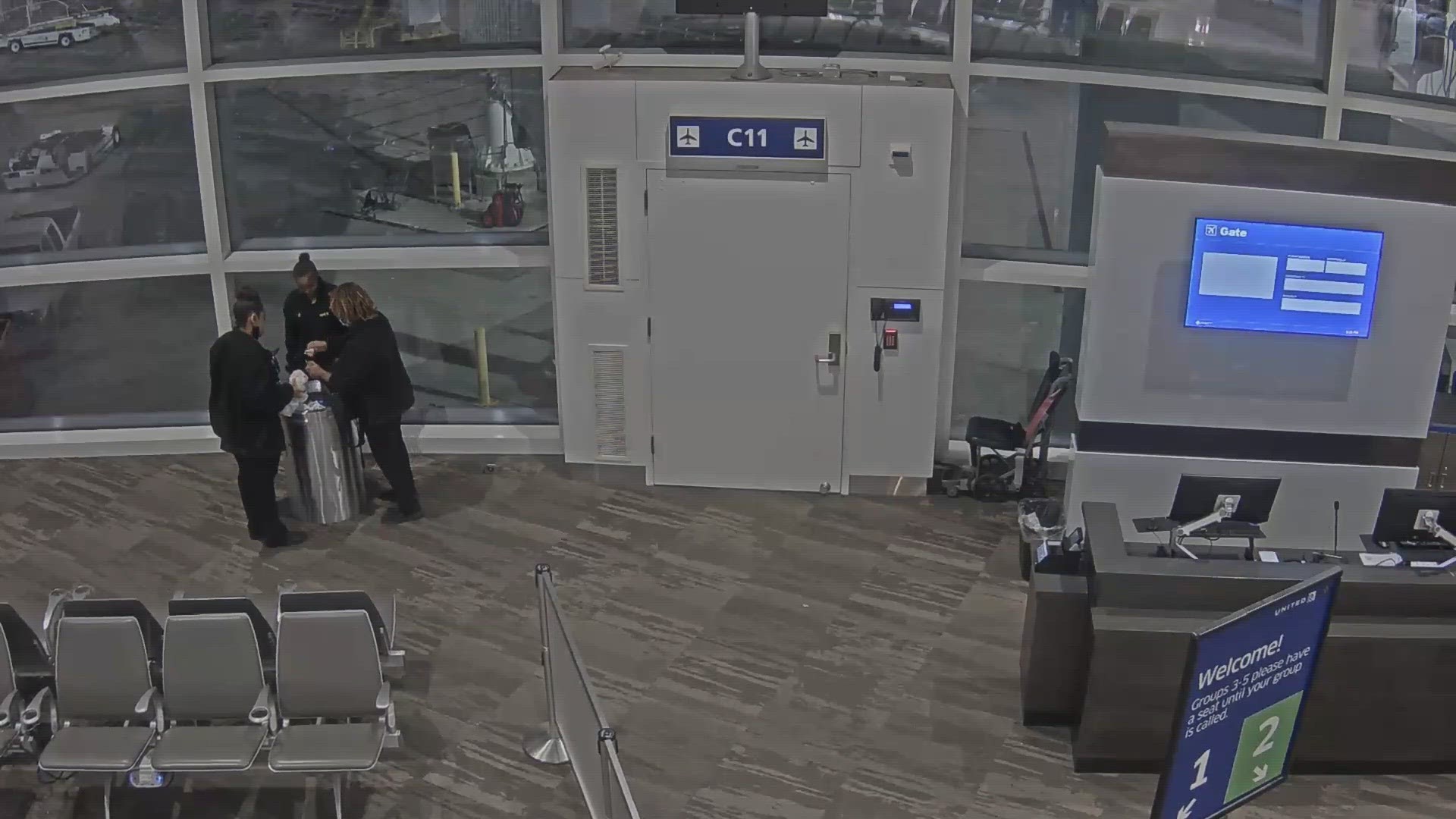 Surveillance footage caught a Spirit Airlines gate agent dumping a man’s belongings out of his carry-on bag and into the trash at Armstrong International.