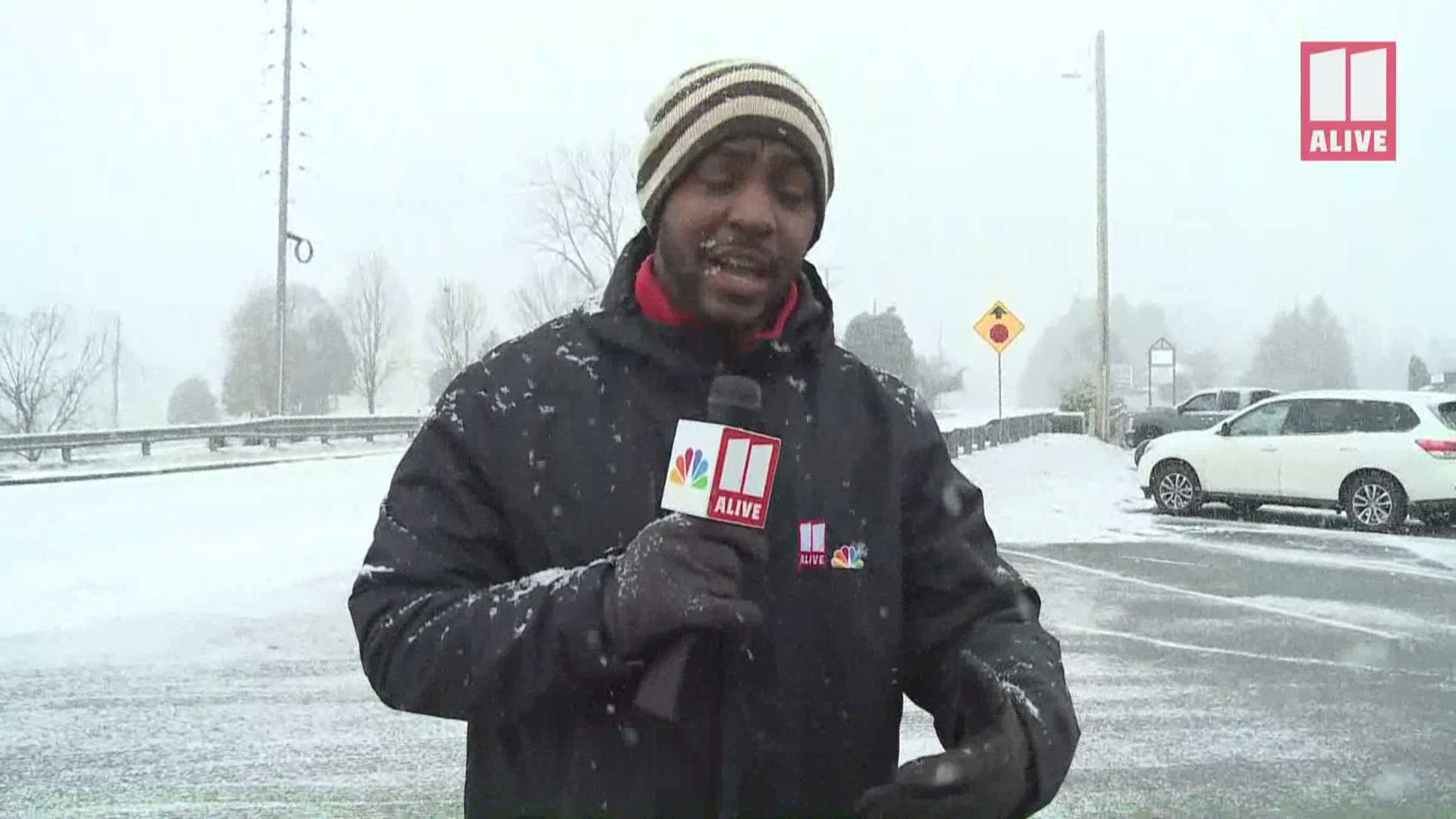 11Alive's Nick Sturidvant reports from Blairsville on the amazing snowfall we're seeing in Georgia today!