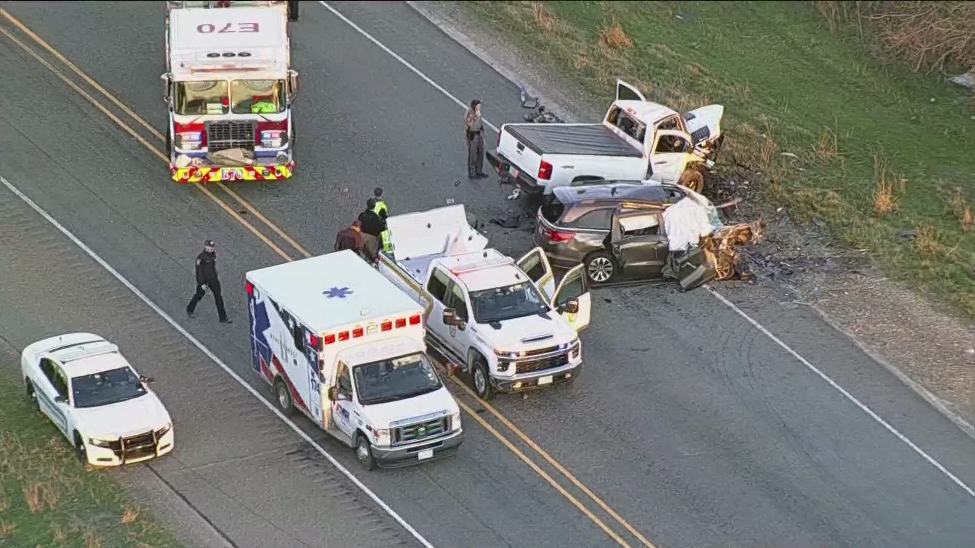 Another woman from Alpharetta was injured in the crash and taken to the hospital.