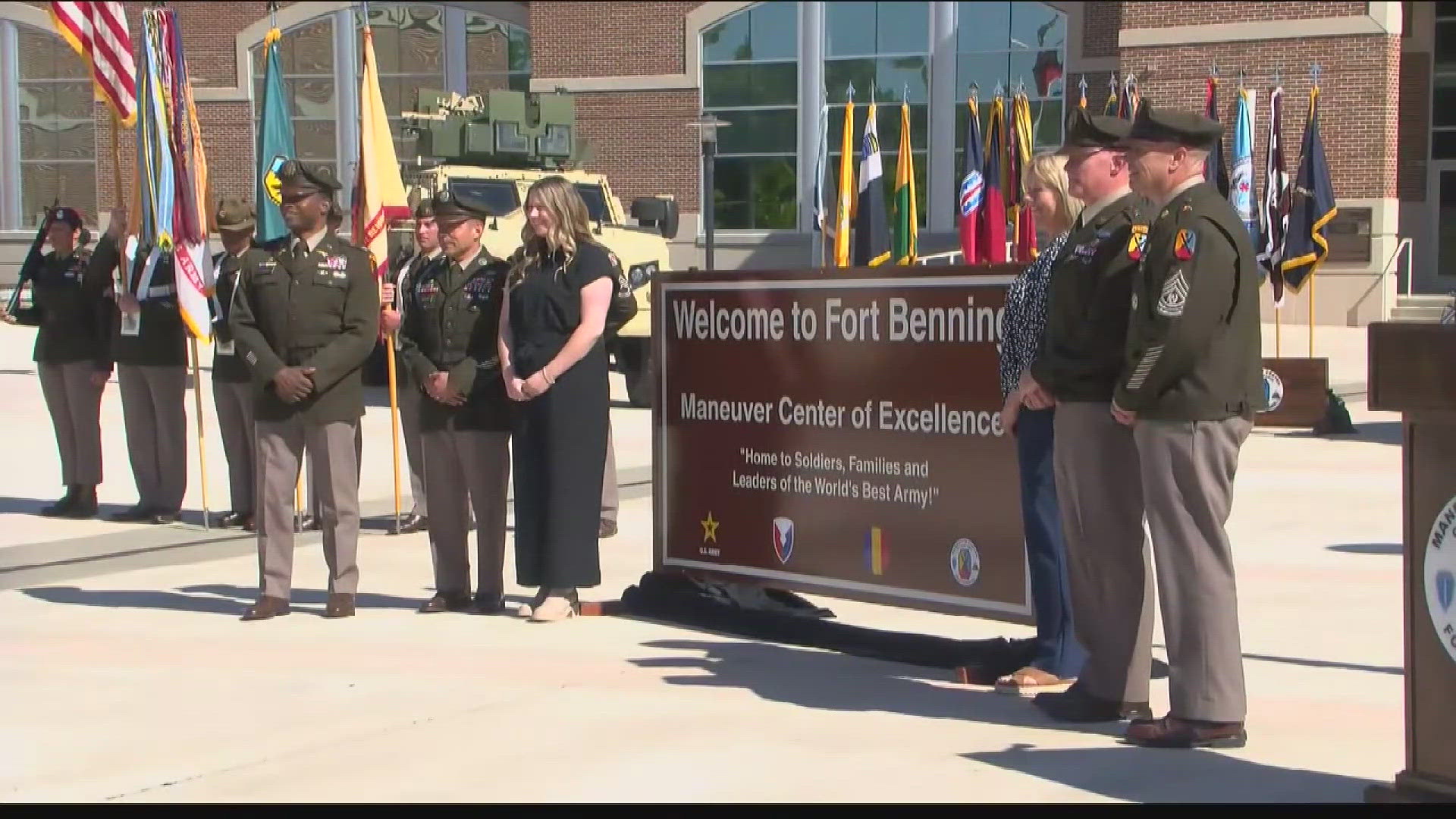 The Army held a ceremony to honor its new namesake Wednesday morning.