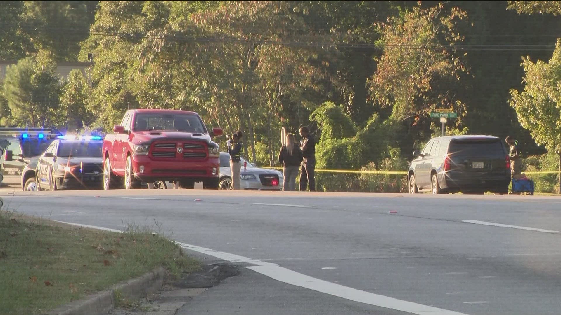 It happened on Tuesday. The department said officers pulled over a car for a traffic stop around 3 a.m. when a man driving a black Kia Sorento sped past them.