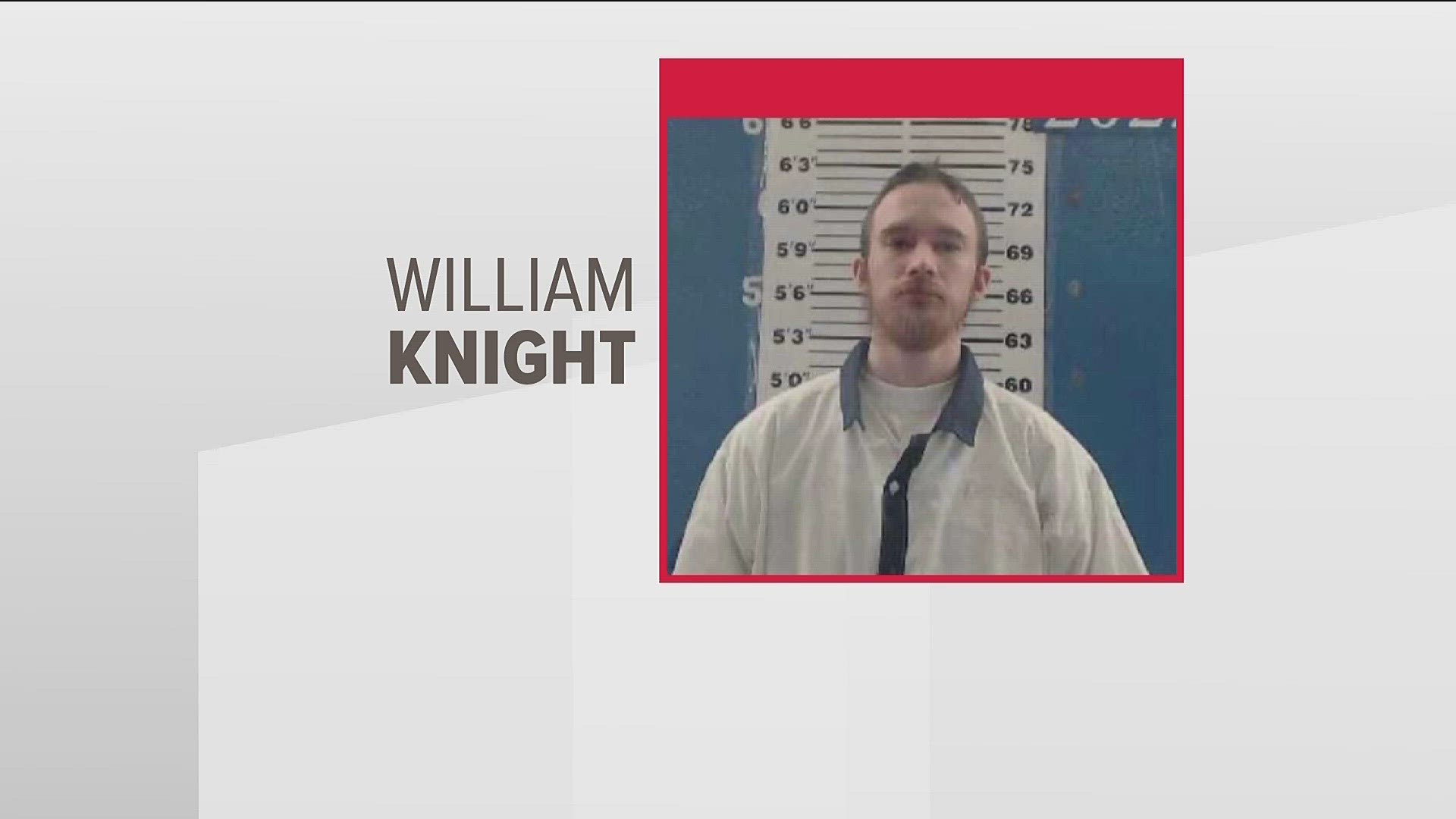 Authorities are looking for William Knight, an inmate at Baldwin State Prison. He was last seen leaving his work detail Monday.