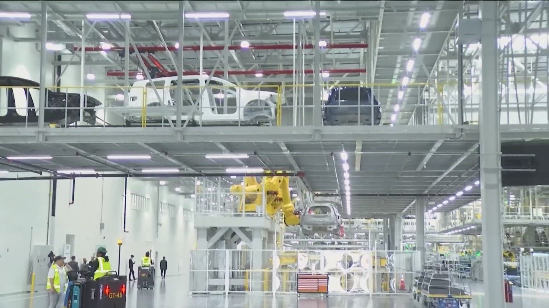 Construction on the high-tech facility began three years ago and will eventually employ about 14,000 workers.