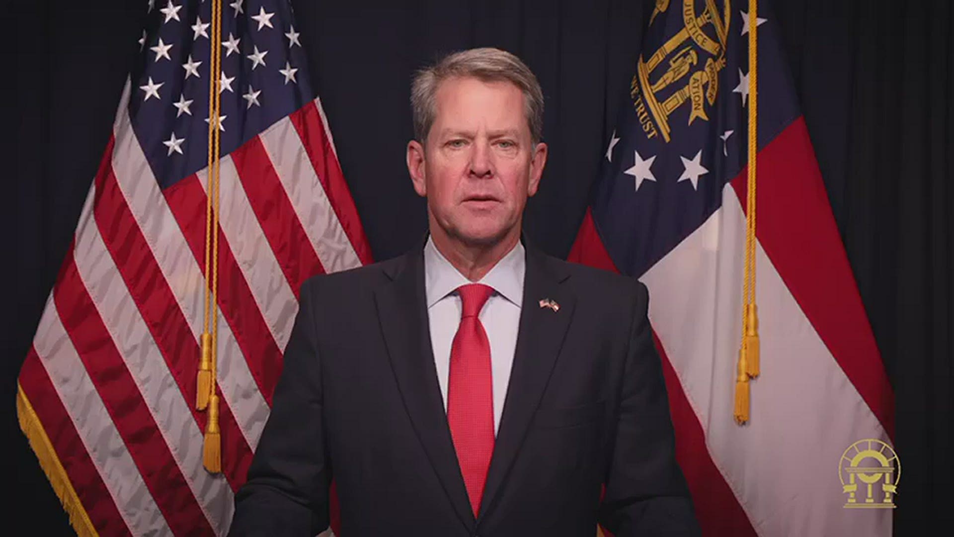 Governor Brian Kemp is urging Georgians to "hunker down and stay vigilant."