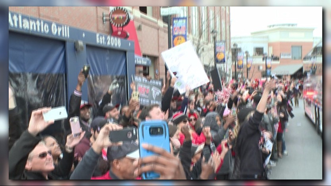 PHOTOS Atlanta Falcons pep rally