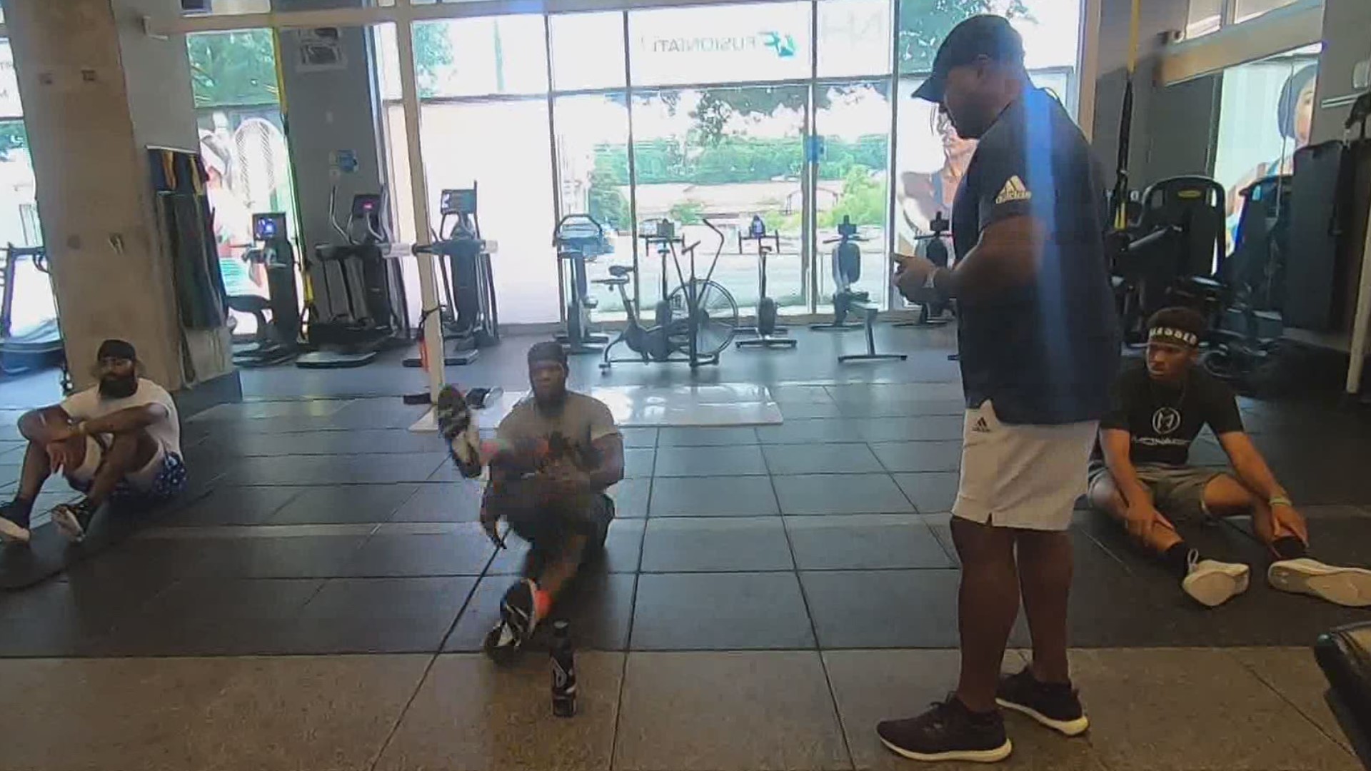 Two former Falcons are still putting in work with their Atlanta-based trainer.