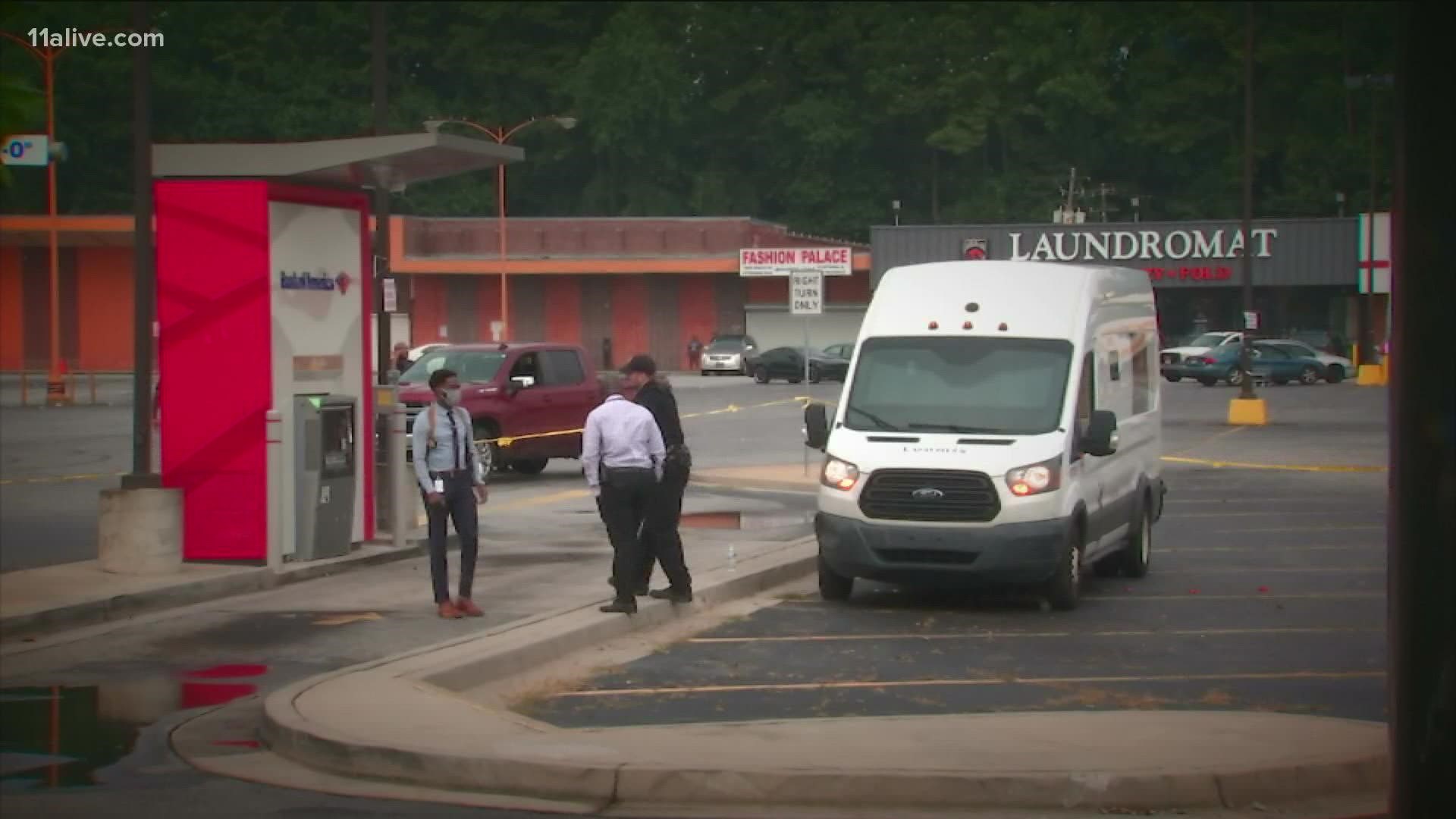 Atlanta Police are investigating after a Loomis security officer was robbed at gunpoint after getting out of an armored vehicle on Metropolitan Pkwy.
