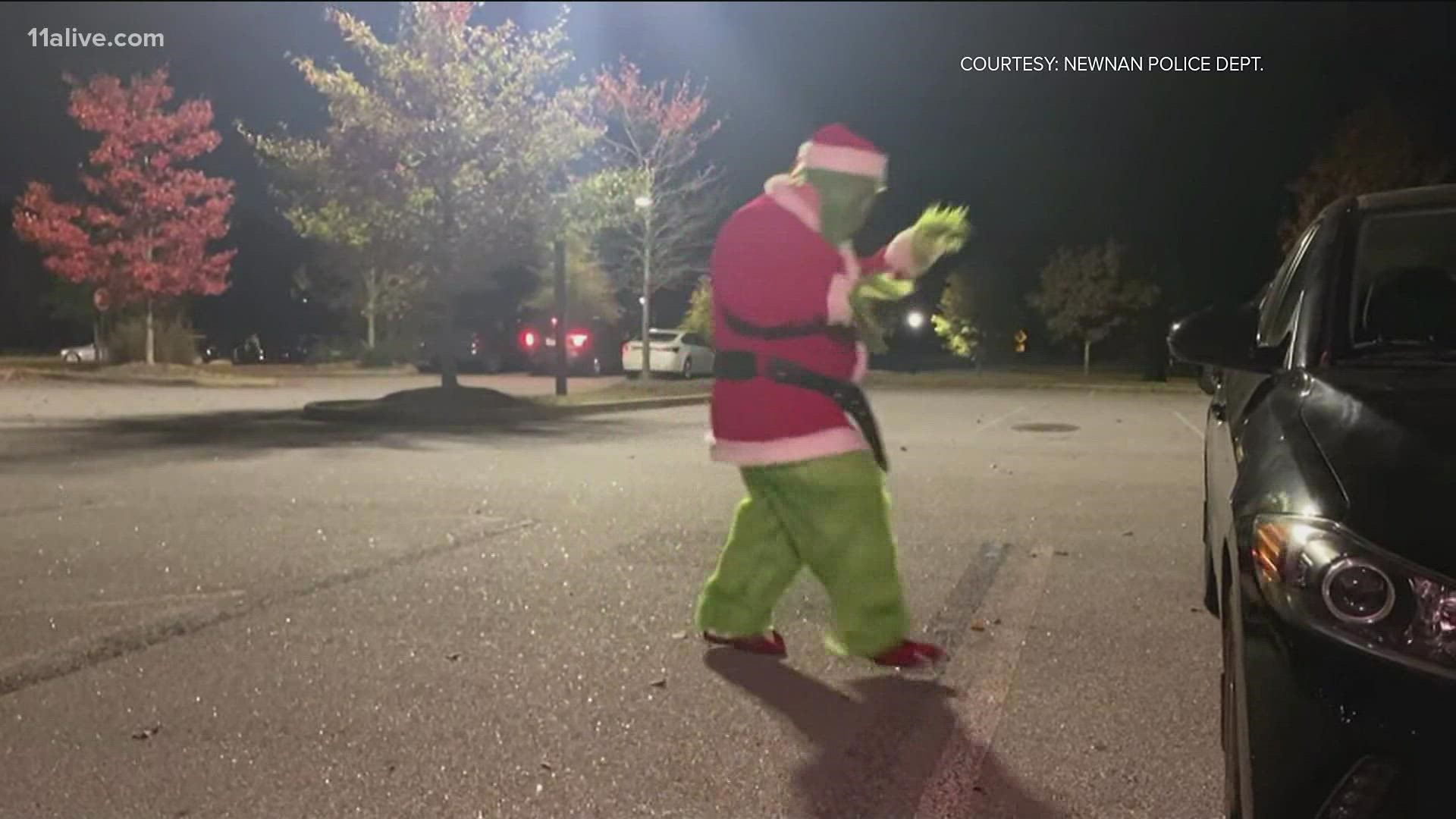 "Not on our watch Mr. Grinch," the Newnan Police Department stated.