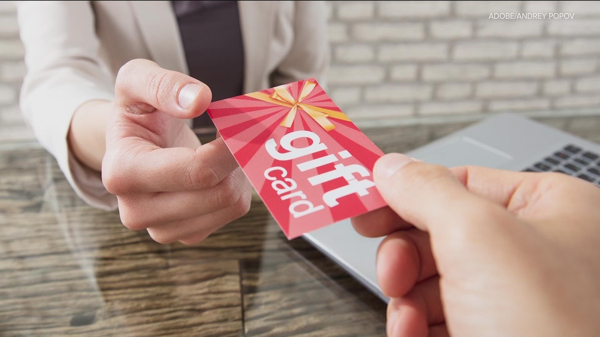 Gift cards can expire, but technically but have at least one year to use them penalty free---and up to five years guaranteed.