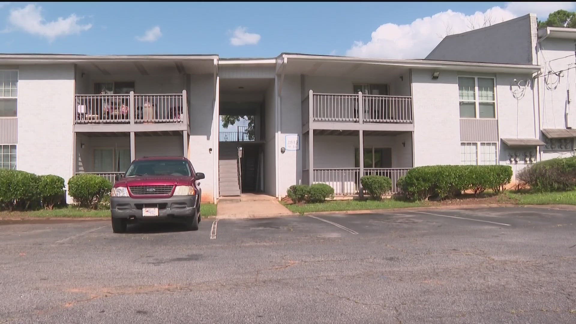 The man said he walked back to the bedroom and noticed the door to the closet was open and something was hanging out of the door. He said it was a human arm.