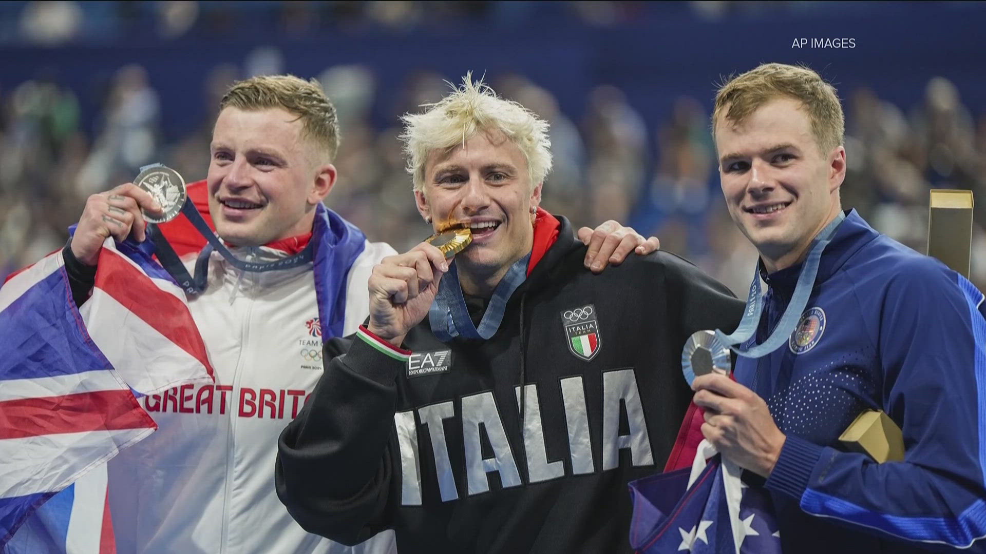 With a time of 59.05, Fink tied for silver in the Men's 100m Breaststroke with Great Britain's Adam Peaty.