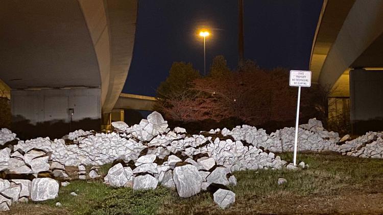 Rocks less than bridges in downtown Atlanta exactly where homeless slumber