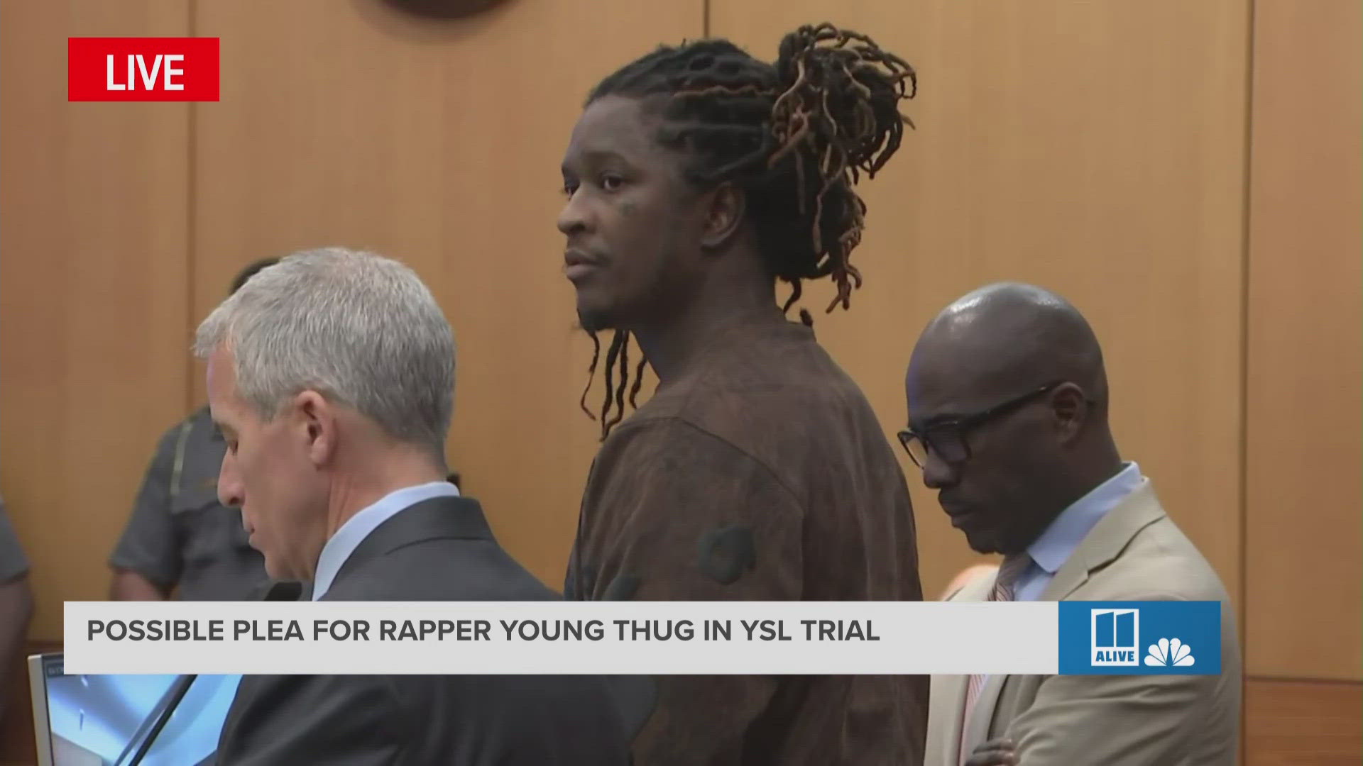 Jeffrey Williams, otherwise known as Young Thug, enters a non-negotiated plea of guilty. 