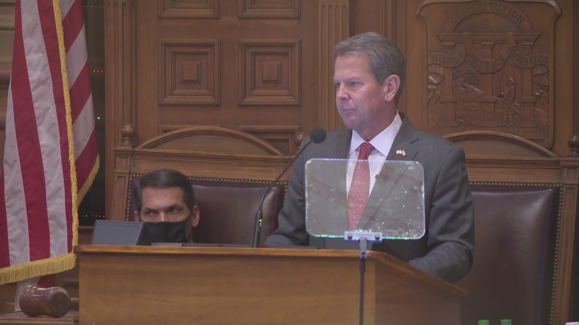 Gov. Kemp stated he will work to protect students against what he called "divisive ideologies."