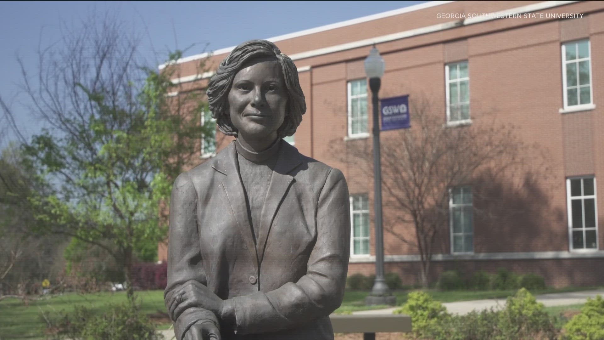 Long before she reached the White House, Rosalynn Carter ventured into politics on the Georgia Southwestern State University campus.