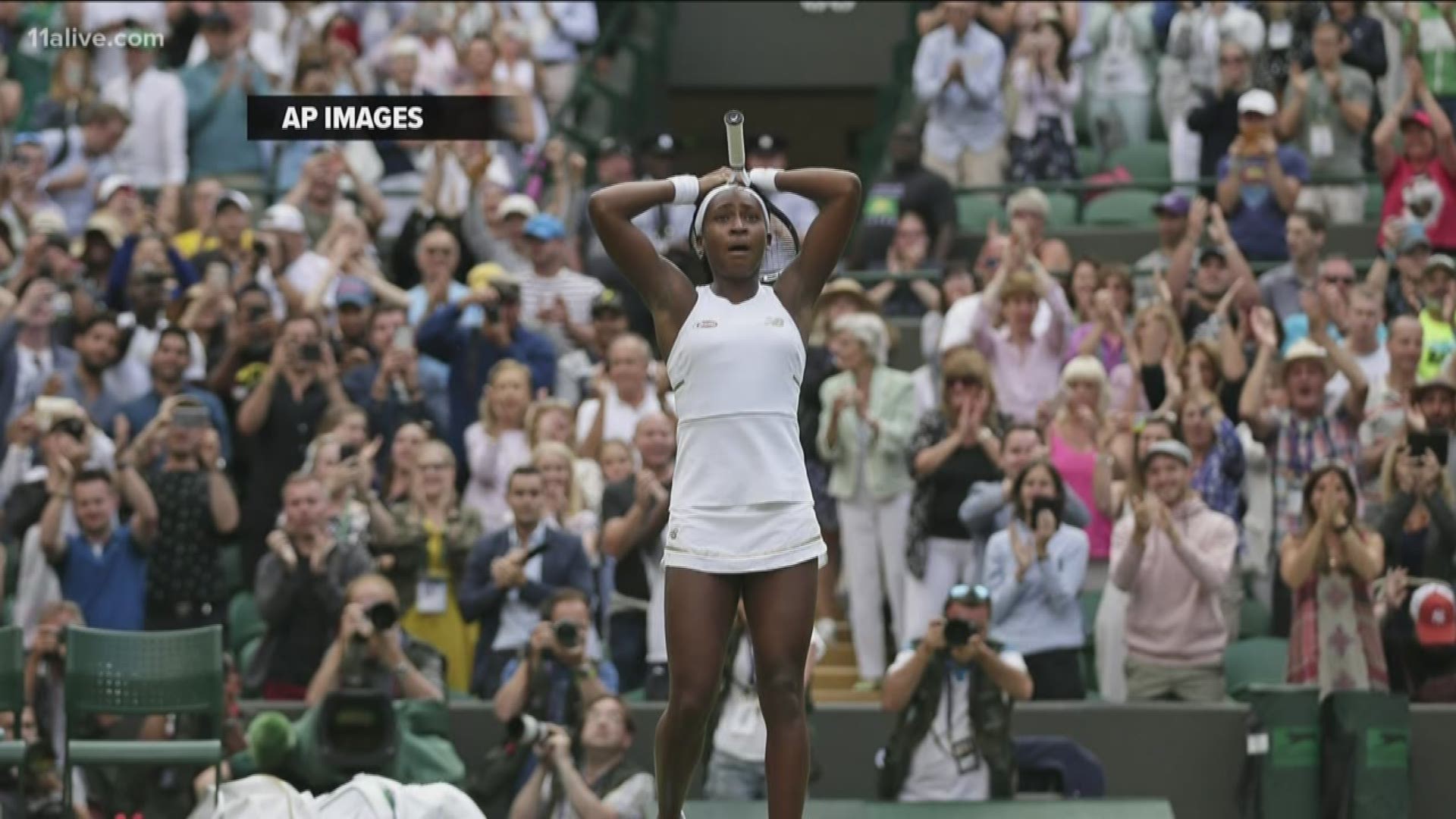 Cori "Coco" Gauff, who was born in Georgia and is now based in Florida, beat Venus Williams in the first round at Wimbledon Monday.