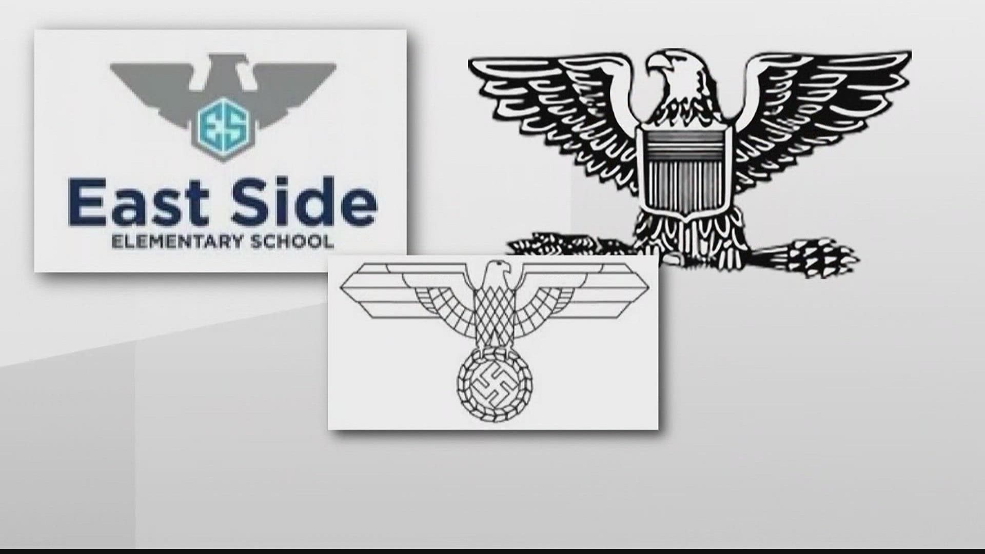 Cobb County parents are demanding an apology saying a newly designed logo for their children's elementary school resembles a nazi eagle design.