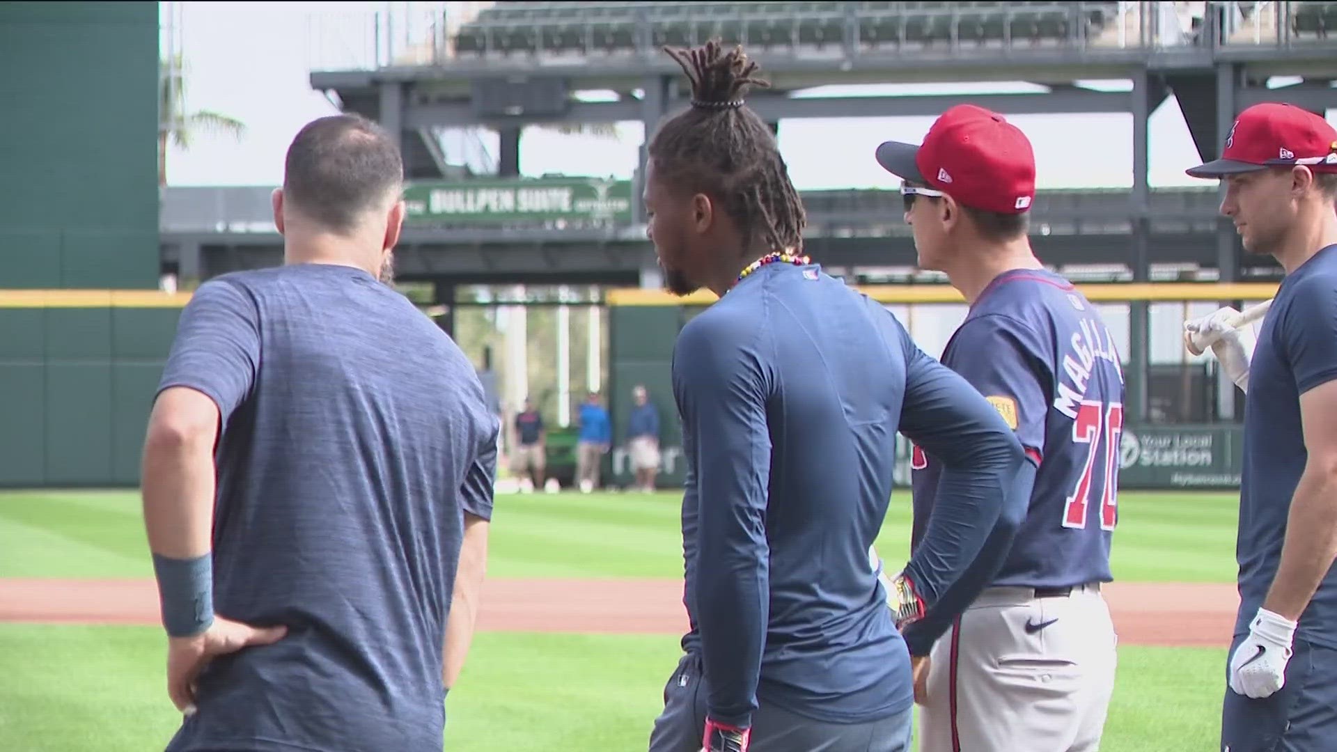 Acuña will be able to gradually increase his baseball activities and is expected to be cleared when the Braves open the regular season at Philadelphia on March 28.