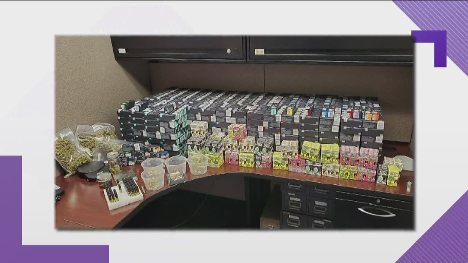 Police said someone was assembling the counterfeit cartridges, which contained several unidentified chemicals, at home.