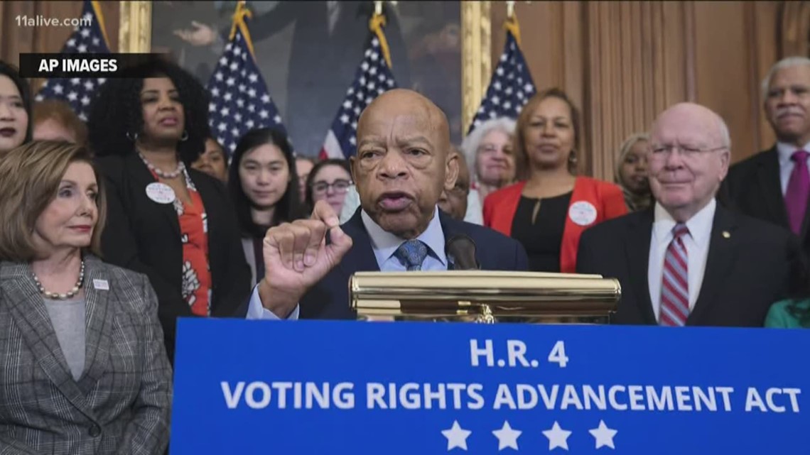 John Lewis Pounds Gavel On Vote To Restore Parts Of 1965 Voting Rights ...