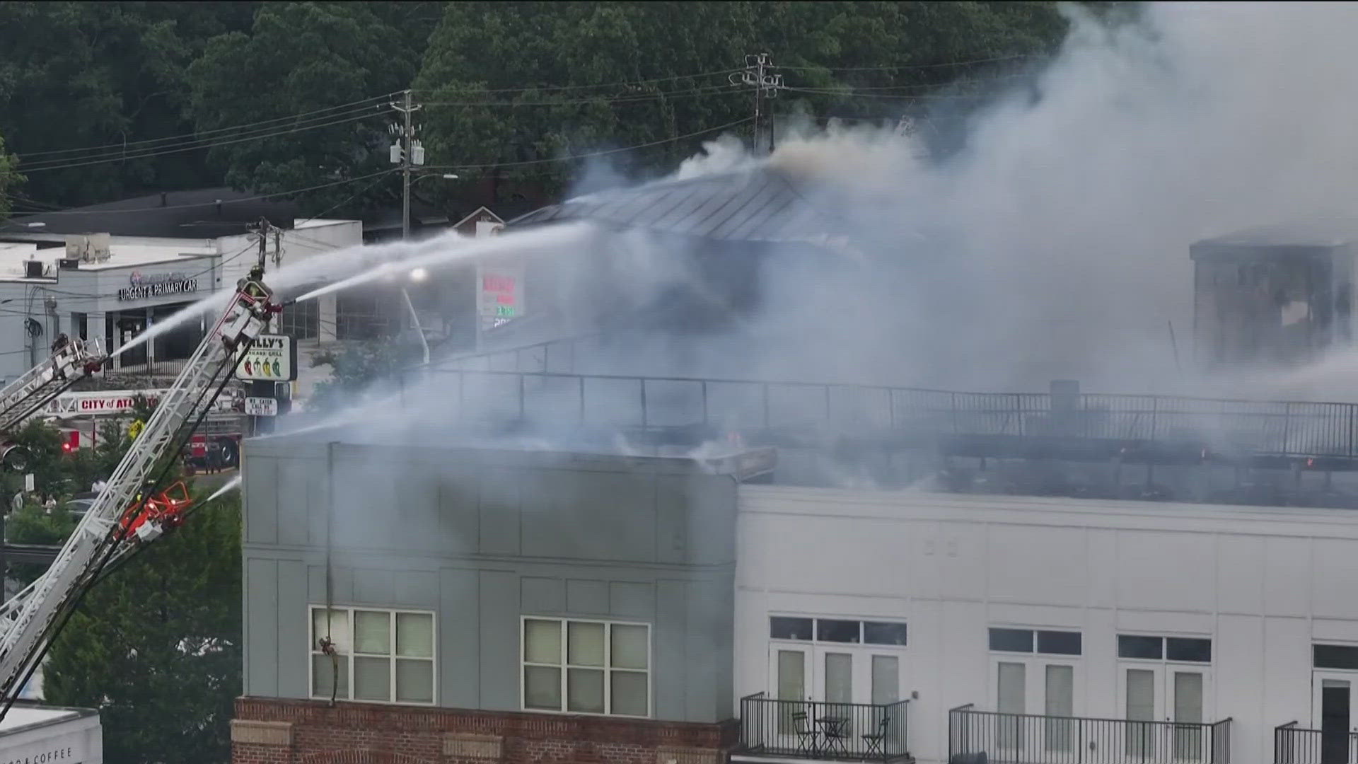 The Bell Collier Village apartment fire triggered several floor collapses and knocked out power in the complex.