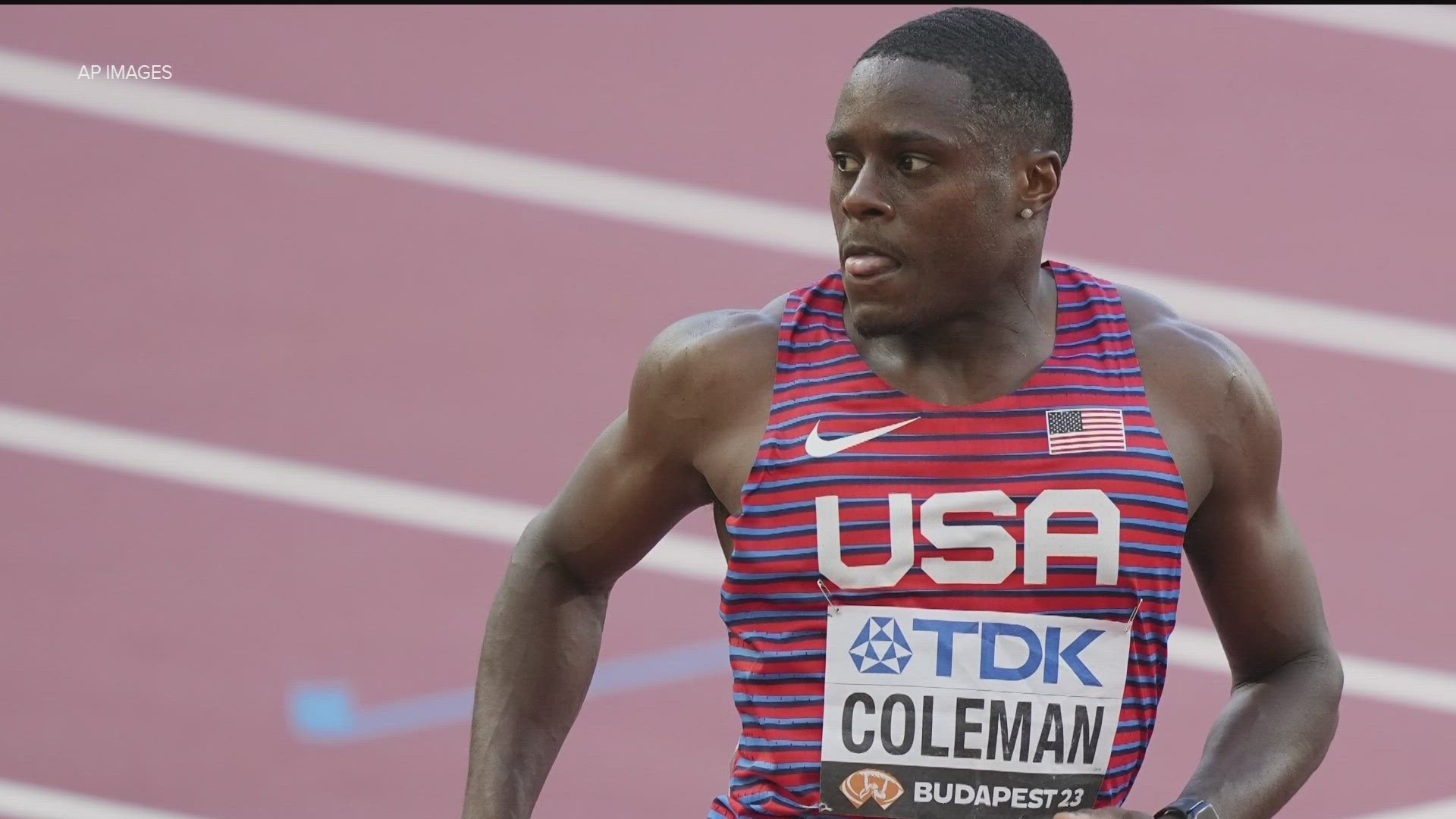 Christian Coleman | Men's 4x100m relay on Aug. 8 | 13wmaz.com