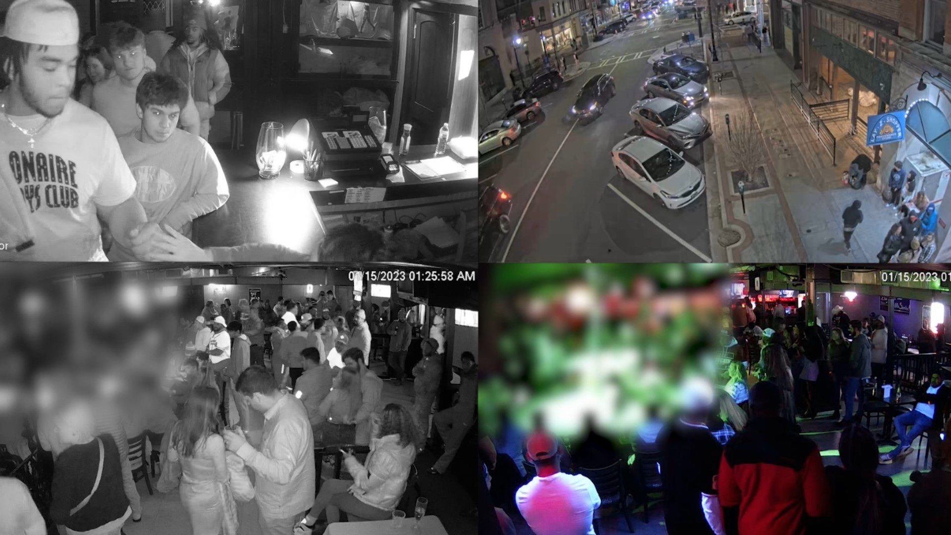 Surveillance video from Toppers International Showbar captures some of Devin Willock and Chandler LeCroy’s final moments before the deadly UGA crash.