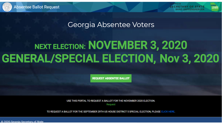 Online Request For Absentee Ballot In Georgia | 13wmaz.com