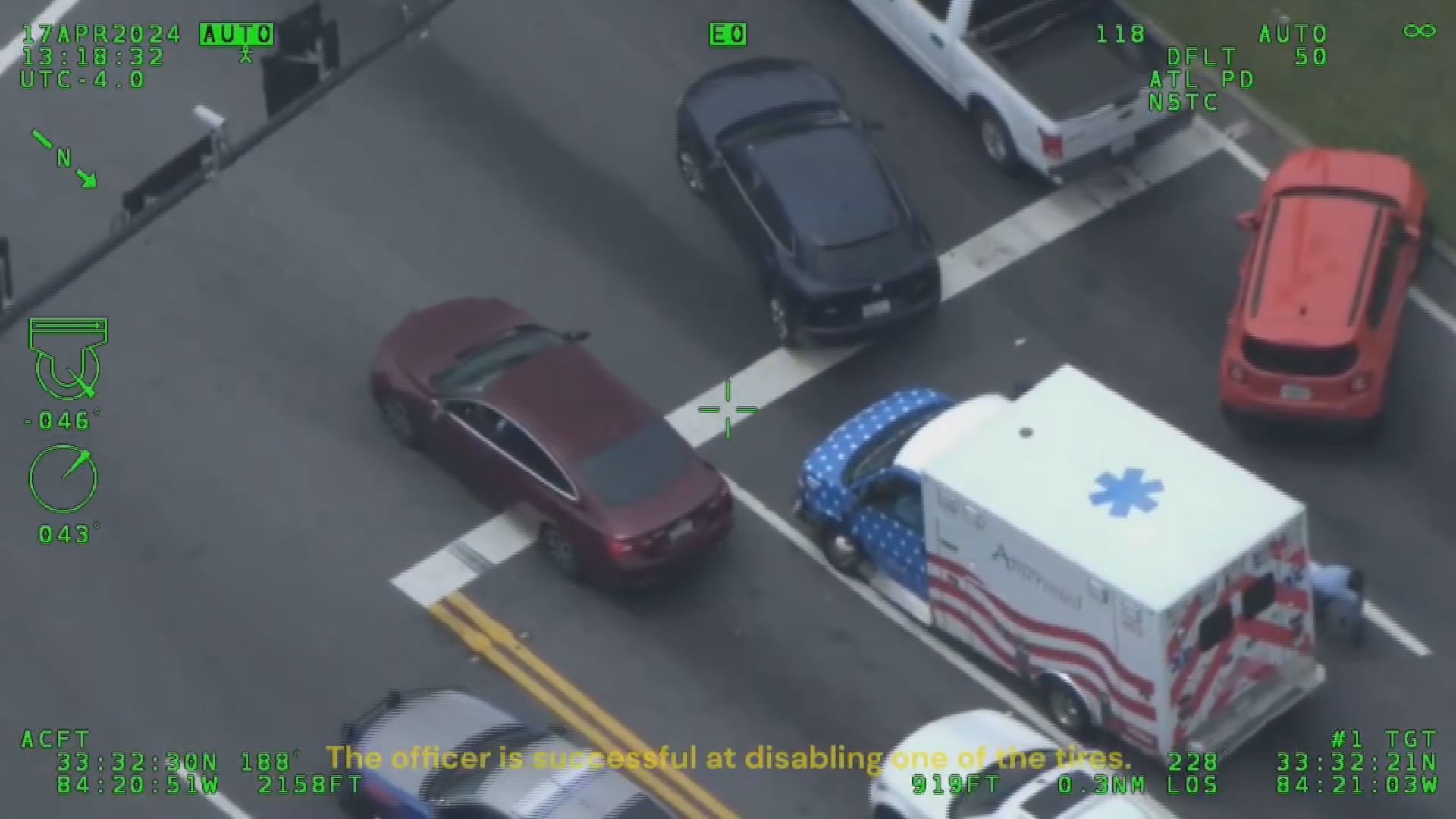 Atlanta Police posted newly-released footage after a man allegedly stole an ambulance outside the Piedmont Henry Hospital.