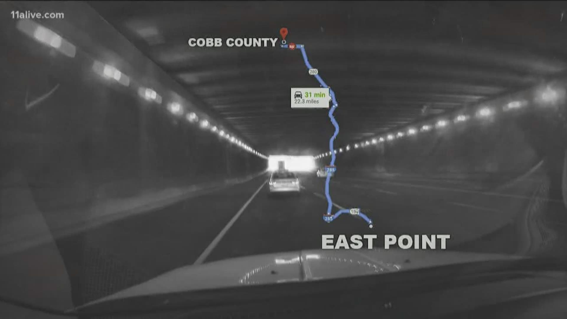 The 19-year-old said the Uber driver picked her up from a friend's home to take her to destination in Cobb County. But within minutes, she said she felt uneasy.