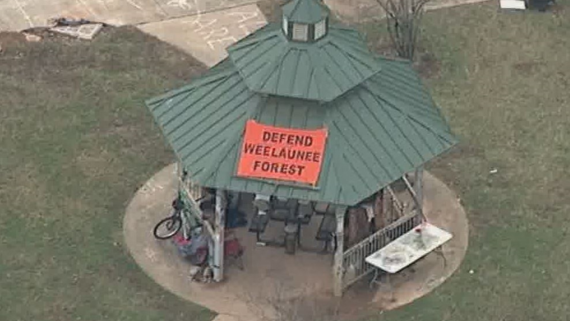 A joint law enforcement operation was conducted at the future site of a police training center in Atlanta on Tuesday to clear the protest encampment.