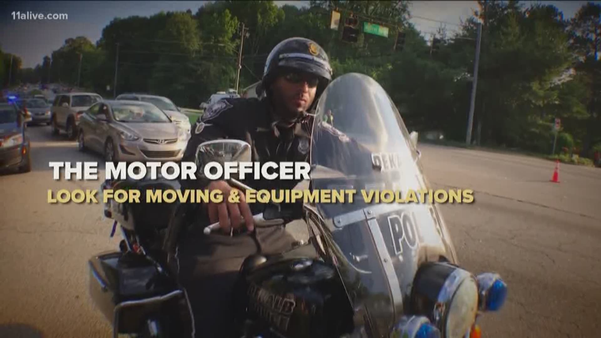 Any officer can pull you over for moving violation, however motorcycle officers usually focus on traffic enforcement and pedestrian safety.