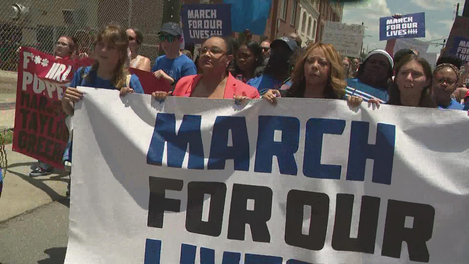 Atlanta's march is one of several happening around the country against gun violence on Saturday.