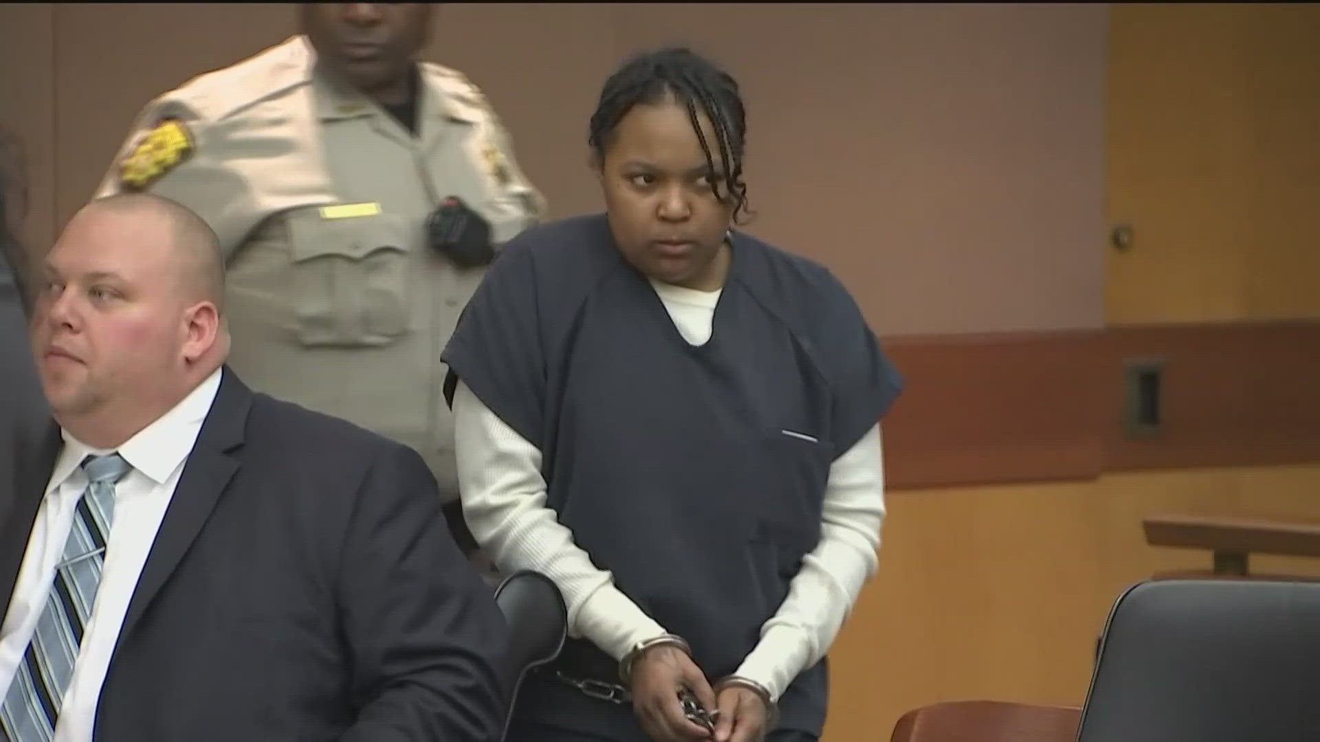 Lamora Williams was in the court room, but did not appear in front of the judge early Friday morning.