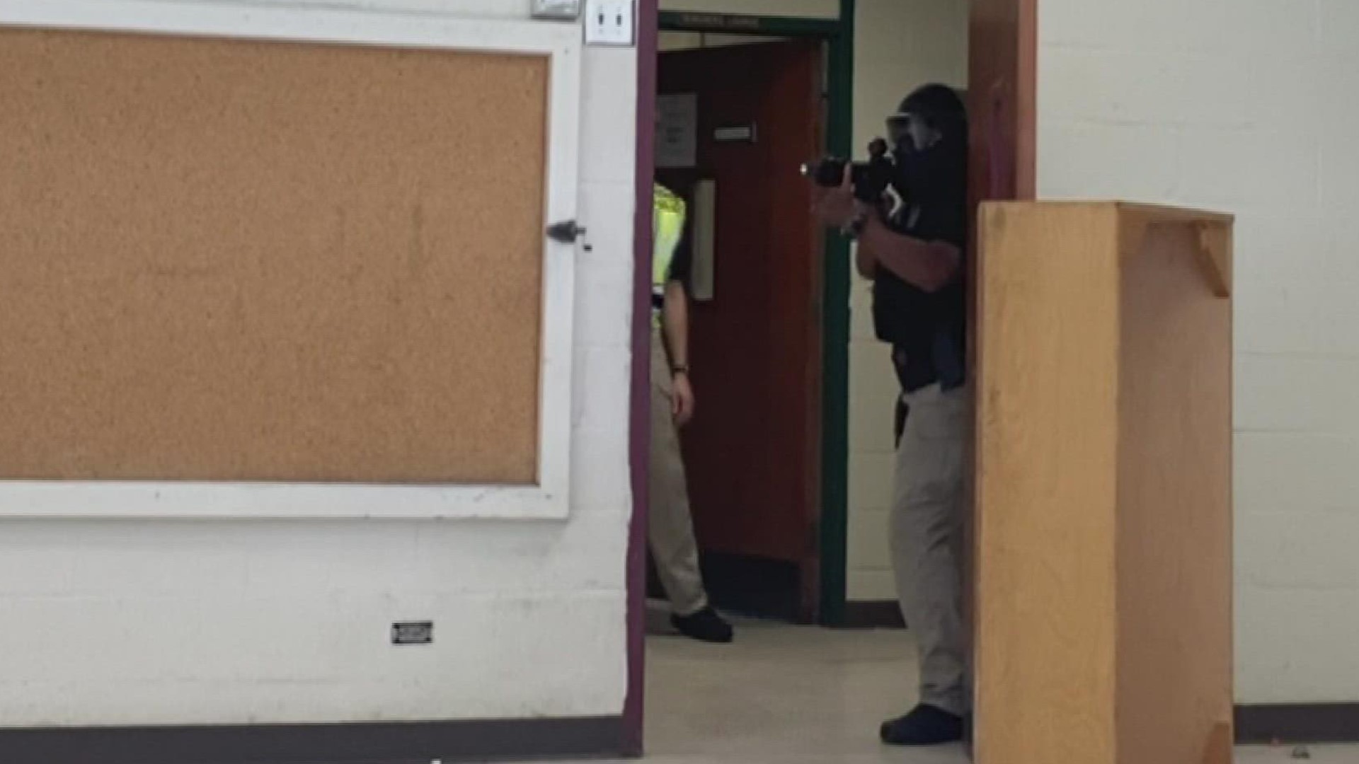 Officers are taught to immediately enter a school.