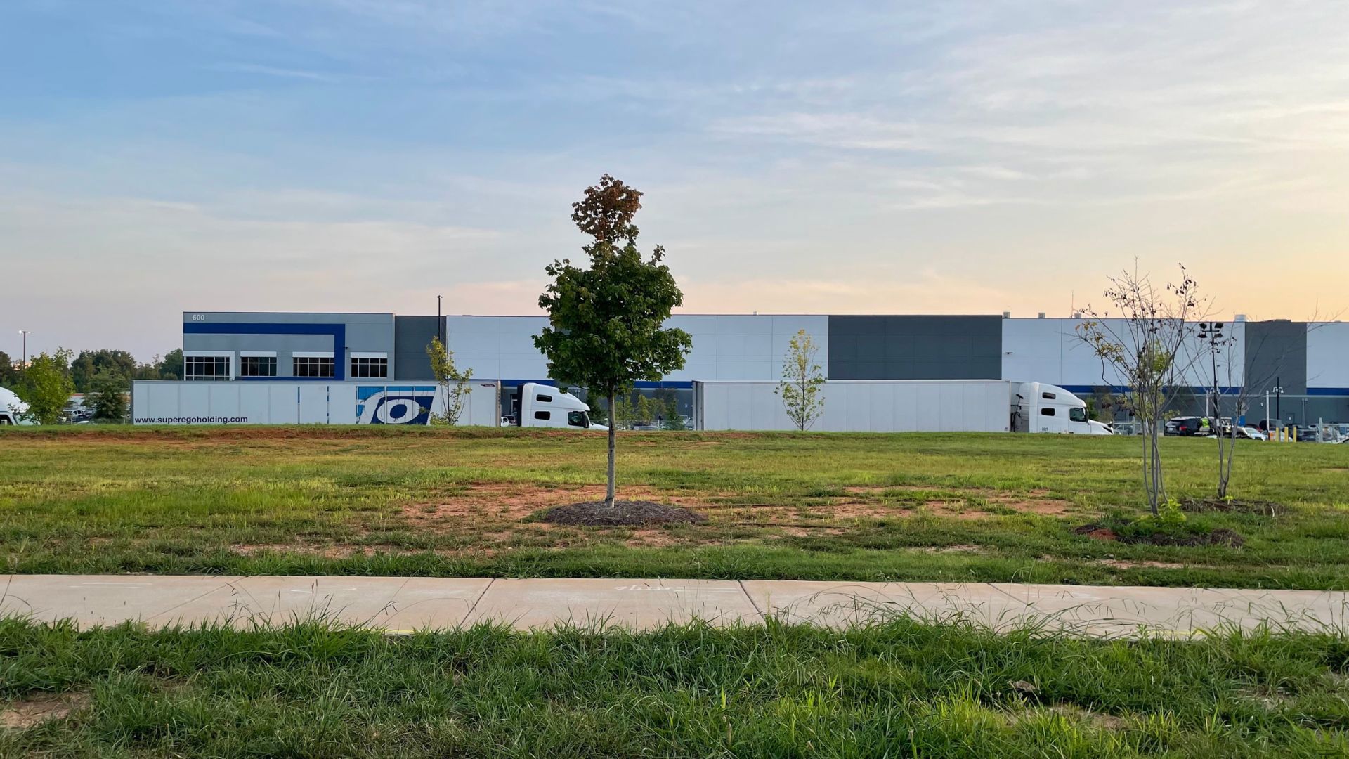 A long line of trucks wrapped around Georgia’s regional processing and distribution center Friday morning.