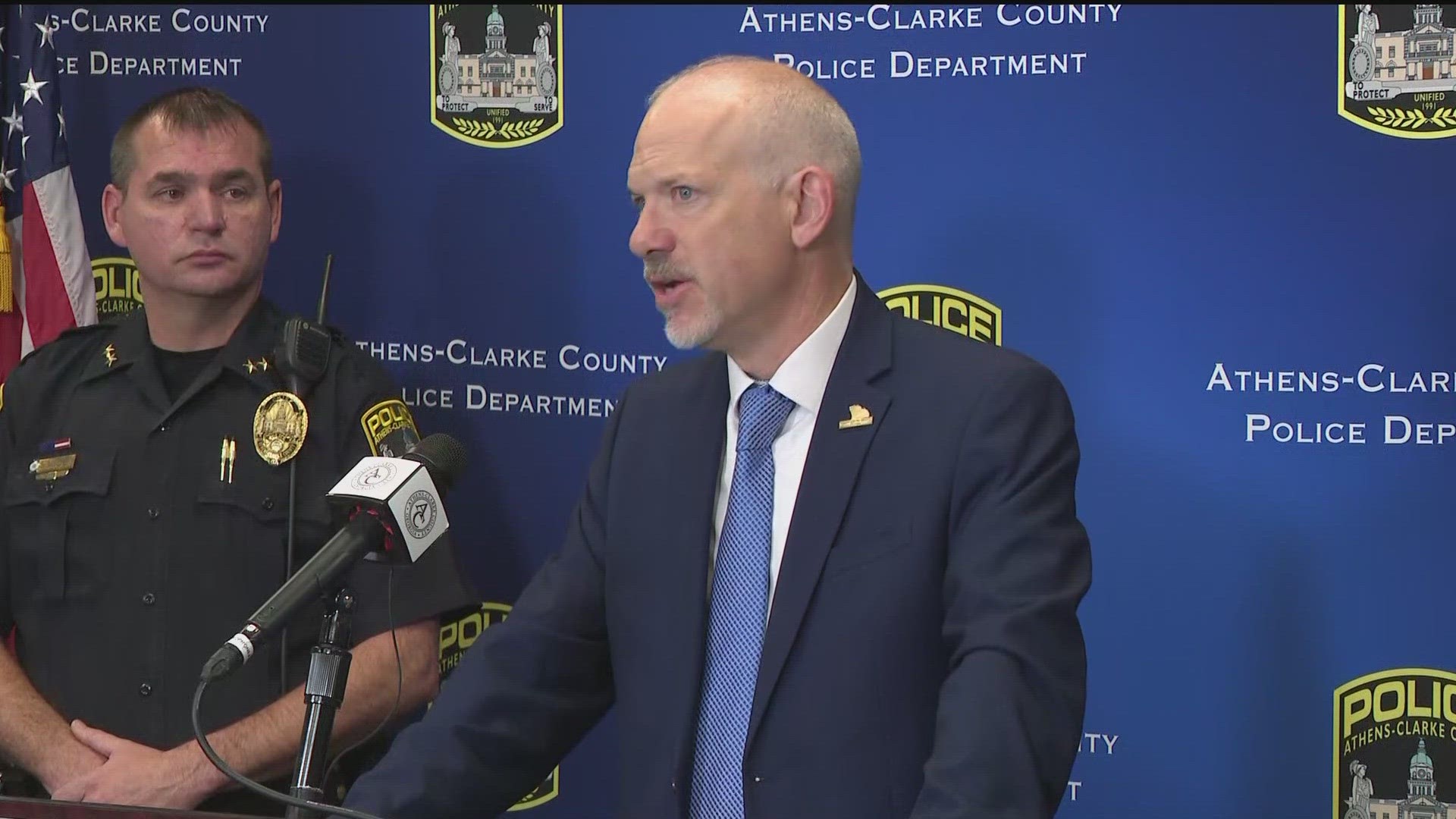 Mayor Kelly Girtz spoke about claims of Athens as a "sanctuary city" with the 2019 resolution in remarks to the press addressing the death of Laken Riley.