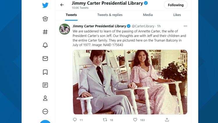 Former President Jimmy Carter's daughter-in-law passes away