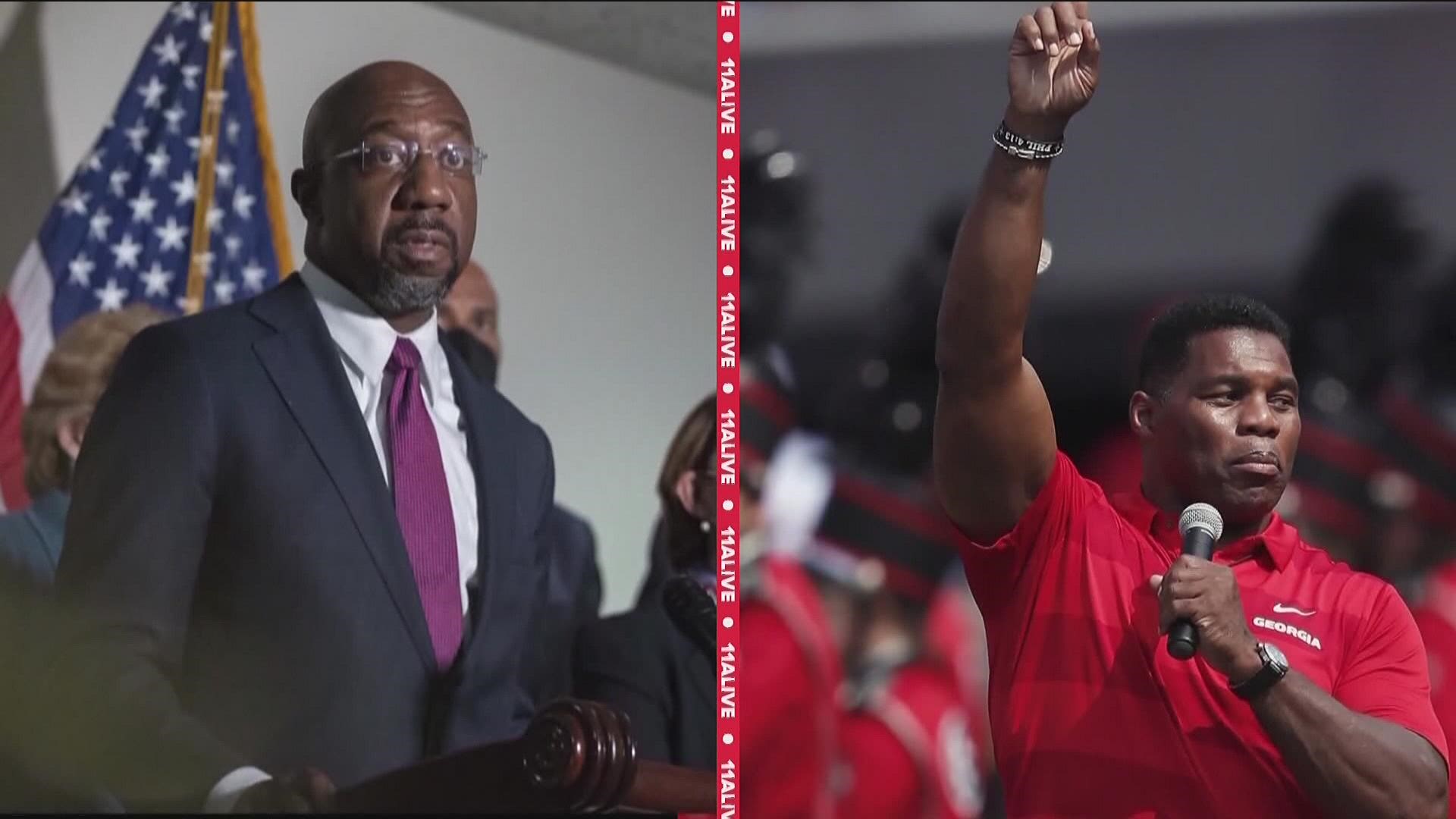 11Alive's Jeff Hullinger is in Savannah tonight covering the highly-anticipated debate between incumbent Sen. Raphael Warnock and Herschel Walker.