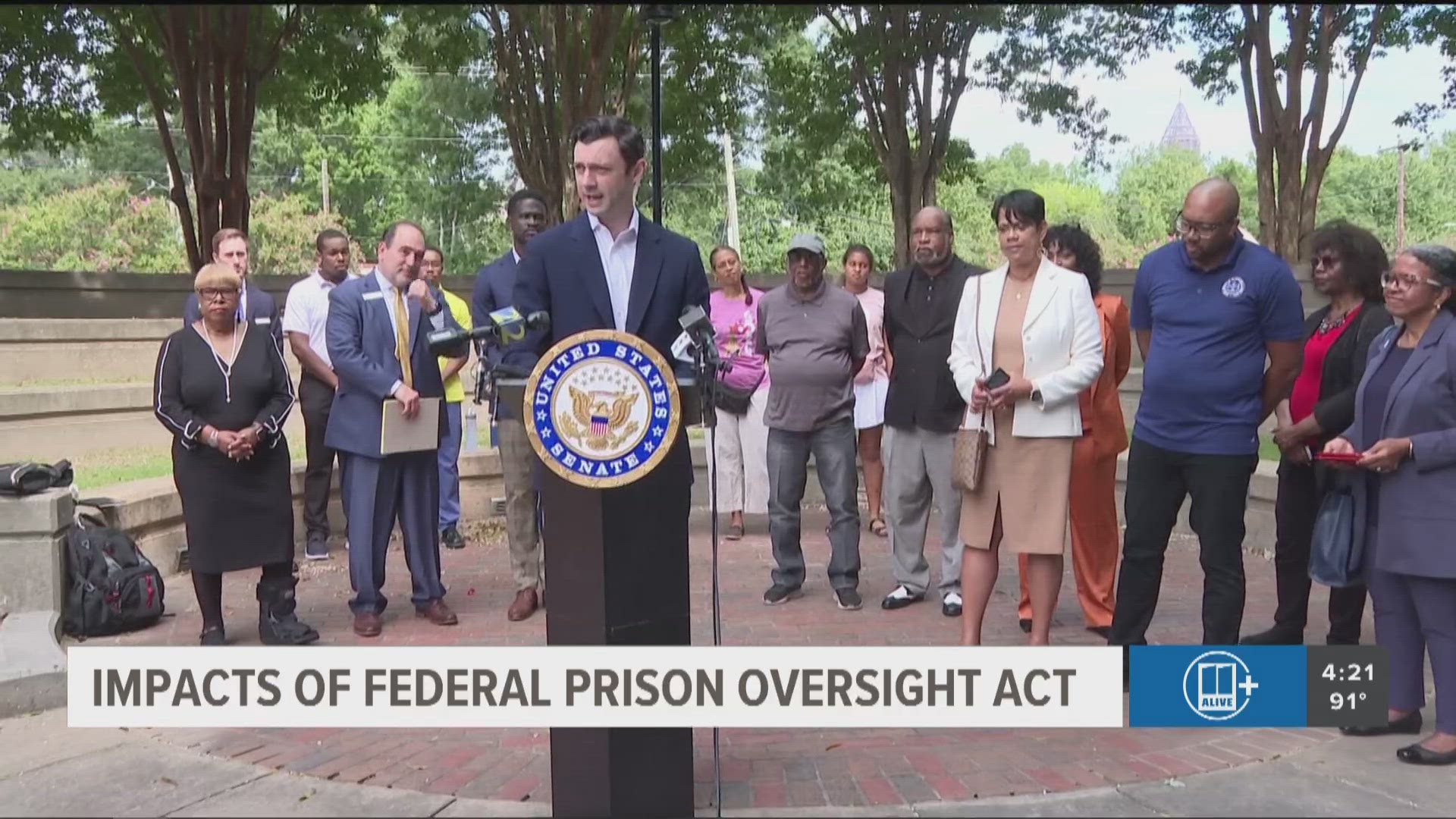 The senator said the legislation aims to hold federal prisons accountable.