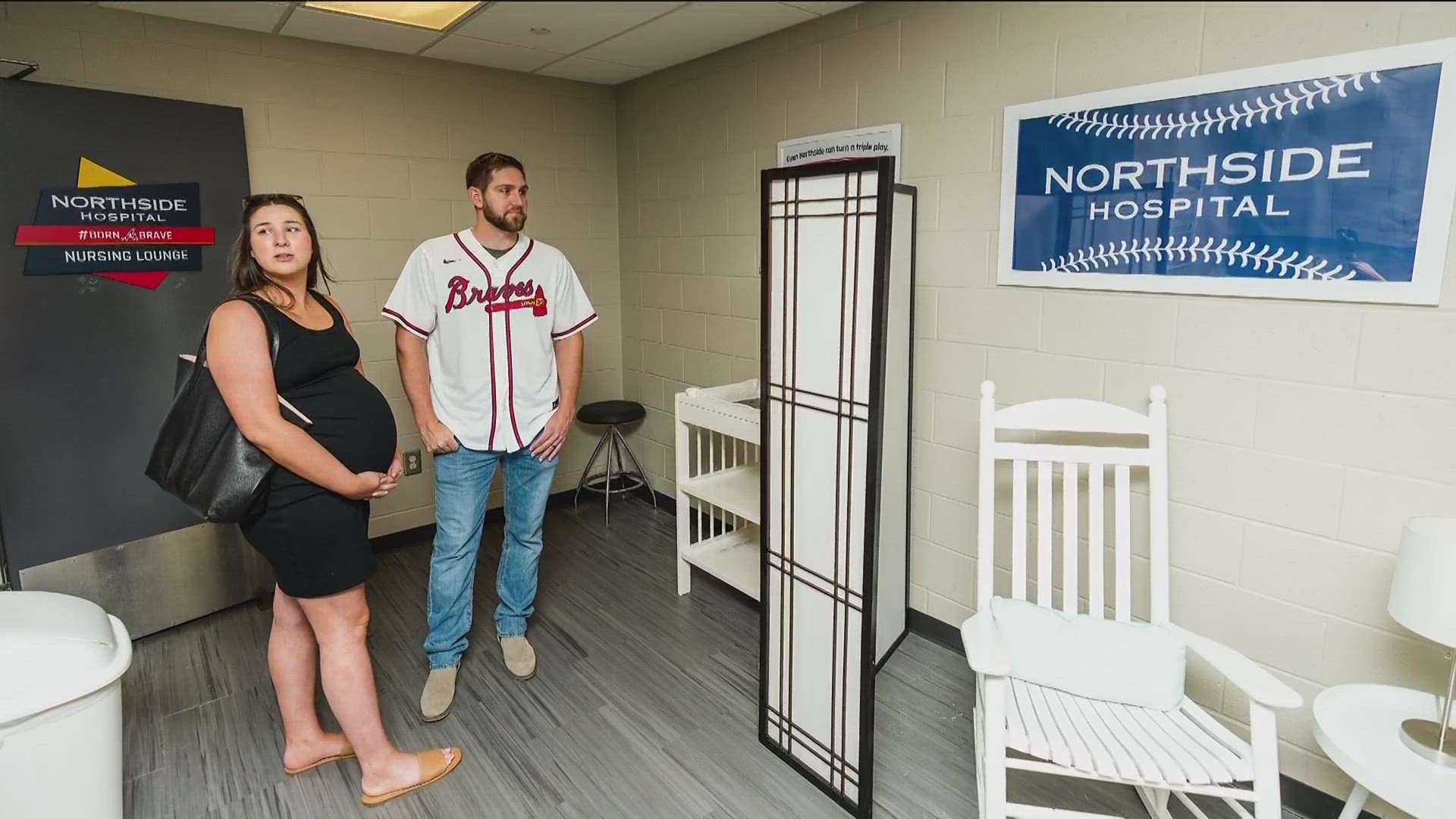 Enhancing the fan experience at Truist Park, Atlanta Braves and Northside Hospital unveil a new nursing lounge for moms and babies.