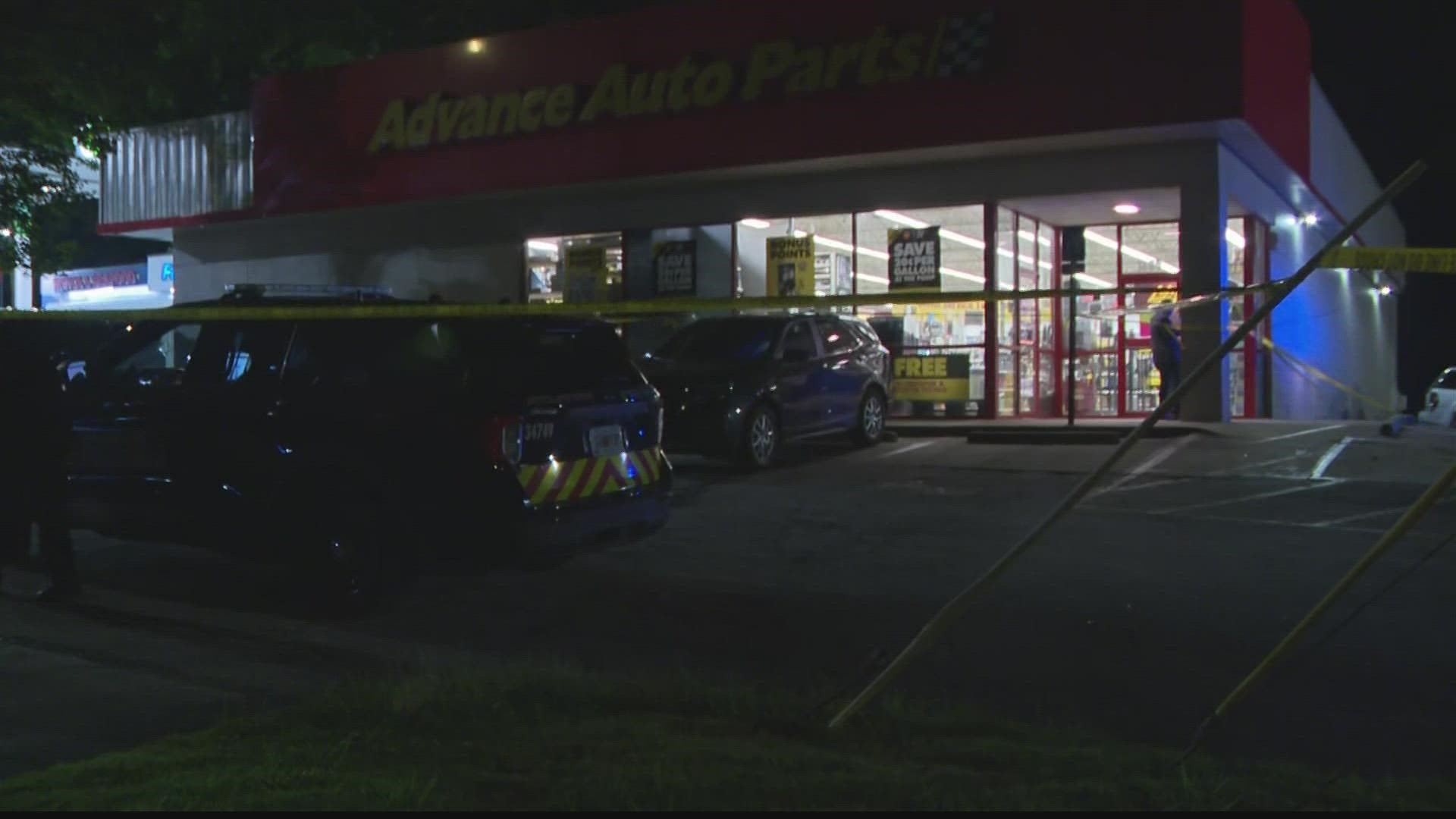 Authorities said it happened near the Advance Auto Parts store at 1395 Moreland Ave SE.