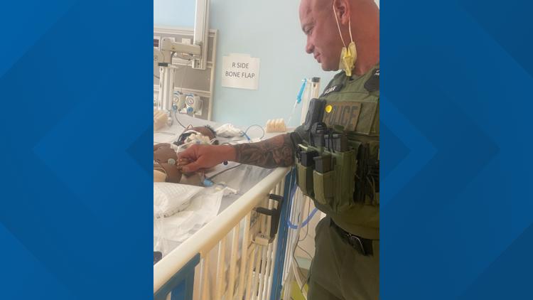 Atlanta officer who saved 4-month-old’s life with CPR visits baby and mom at hospital