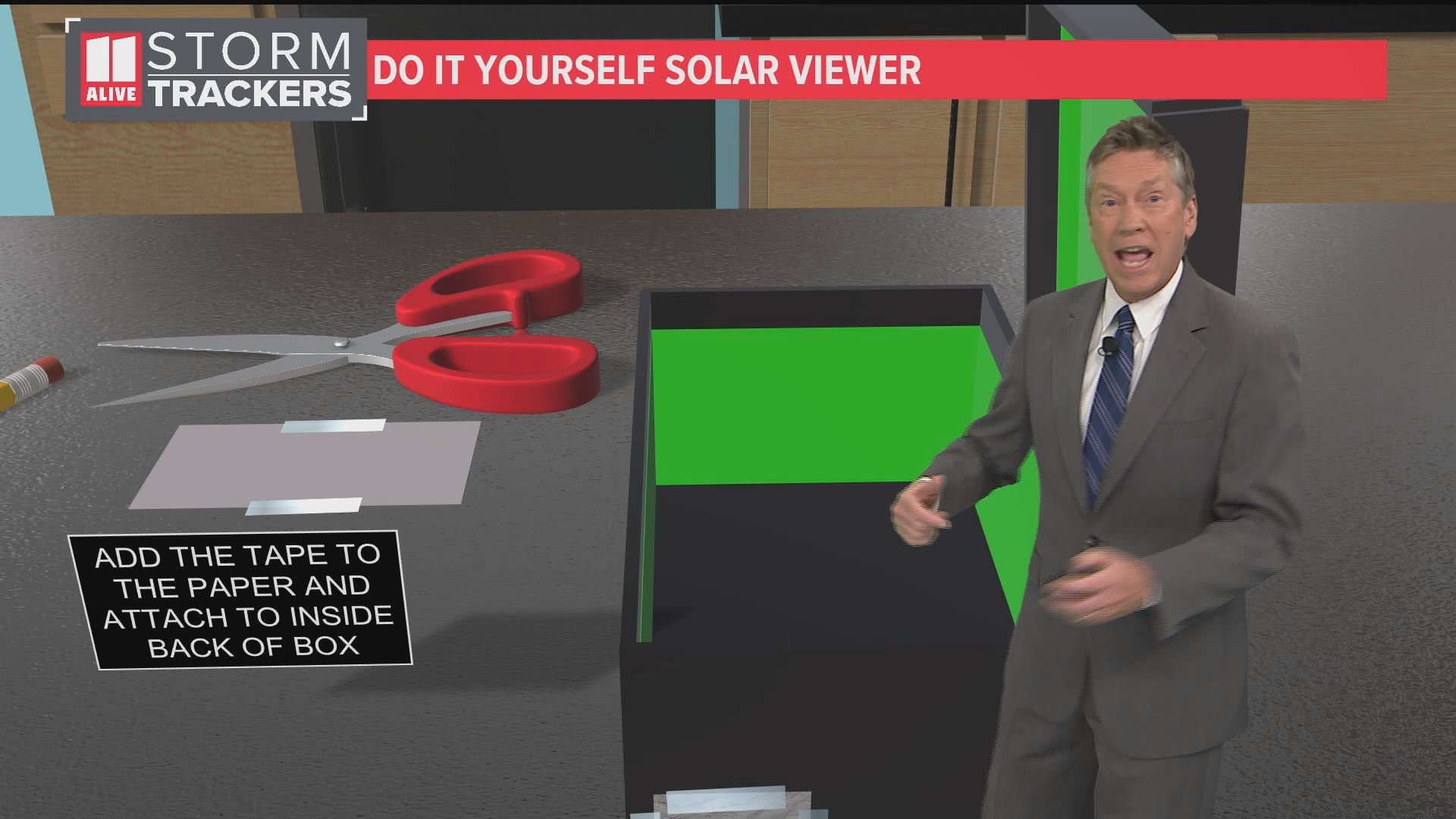 11Alive Chief Meteorologist Chris Holcomb is giving you some tips and tricks to make a safe solar viewer at home!